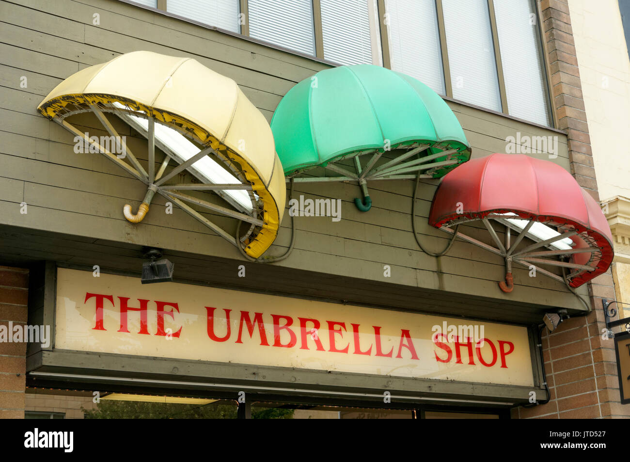 Le parapluie Boutique sur Broadway Street à Vancouver, BC, Canada Banque D'Images