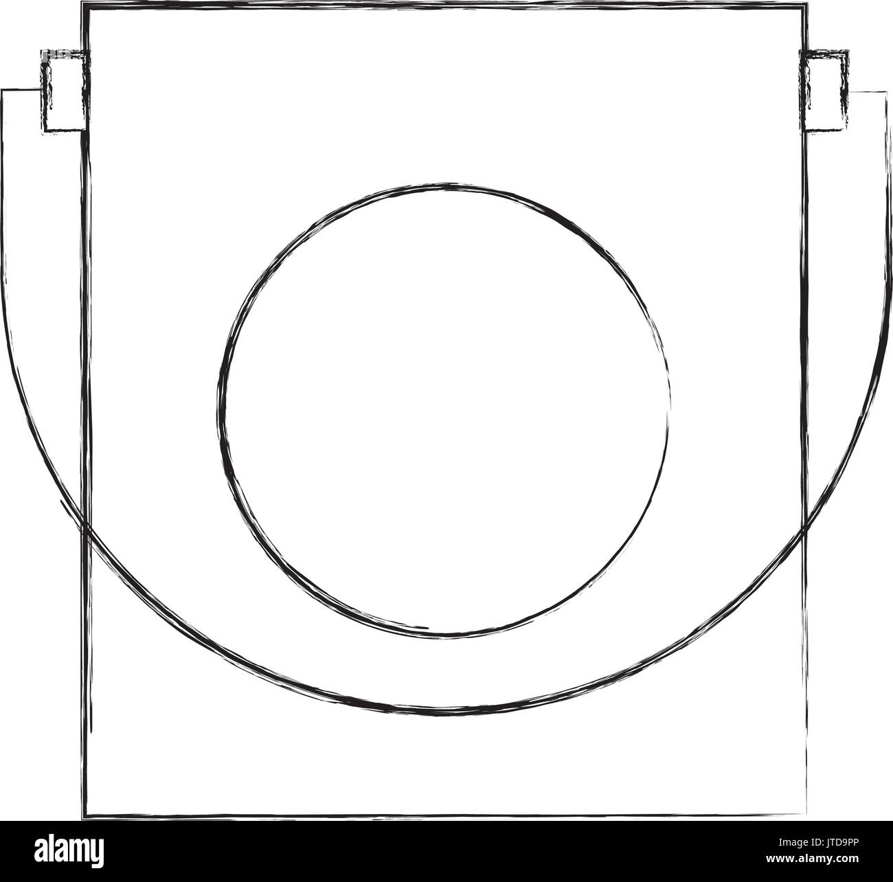 Pot de peinture icône isolé Illustration de Vecteur