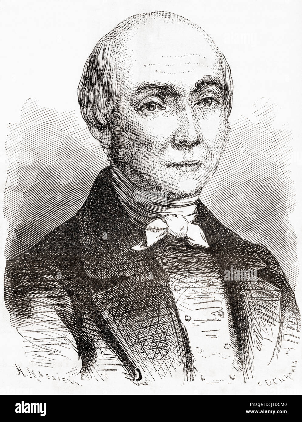 Charles Dallery, 1754 - 1835. Mécanicien et inventeur français. De : Les merveilles de la science, publié en 1870. Banque D'Images