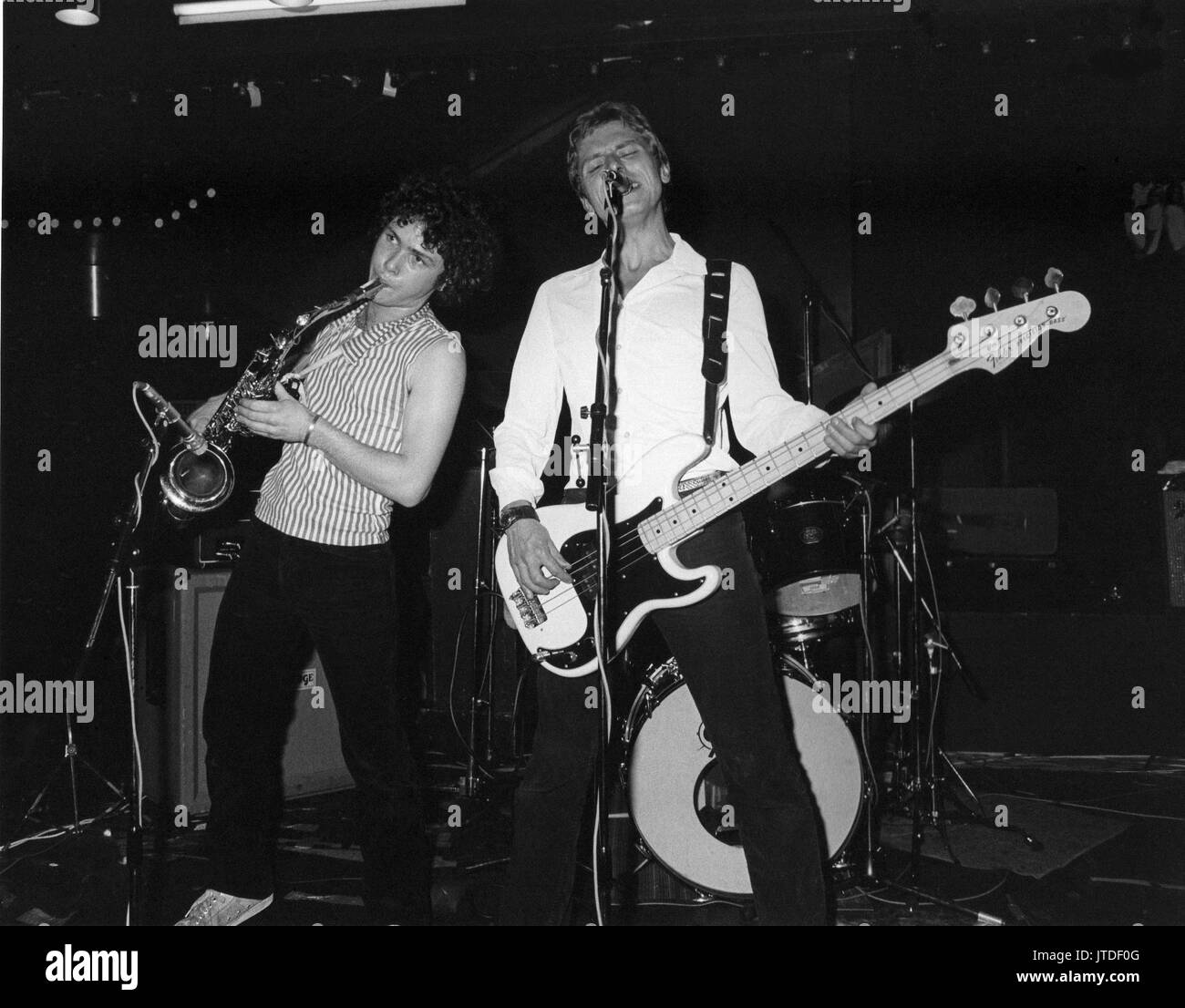 Groupe de rock britannique La méthode exécuter en direct sur scène à Londres, Angleterre le 11 décembre 1978. Banque D'Images