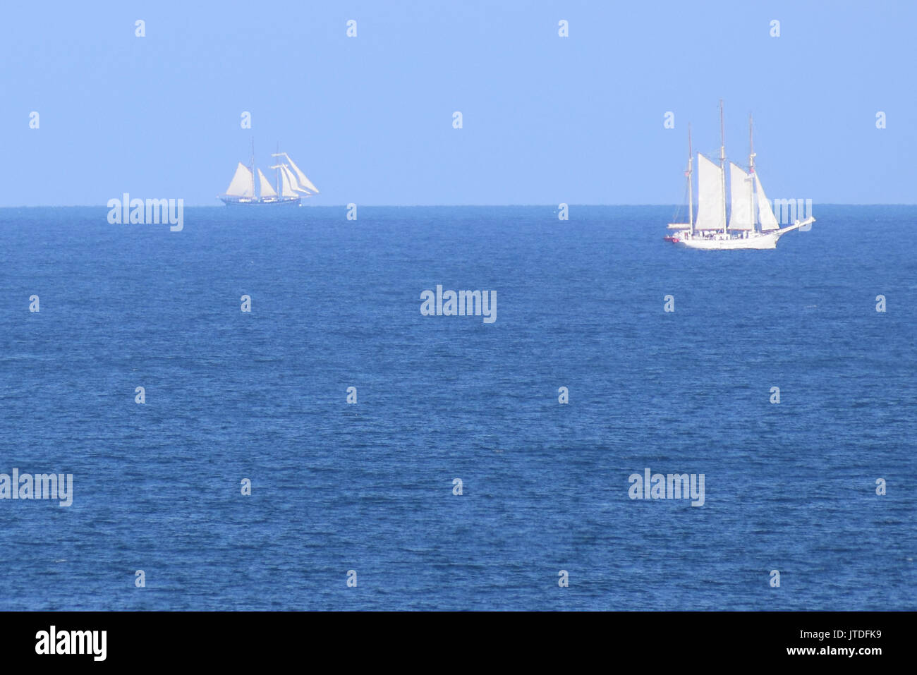 La course des grands voiliers 2017 - vers le début. Le sud du Devon, Pâques 2017 Banque D'Images