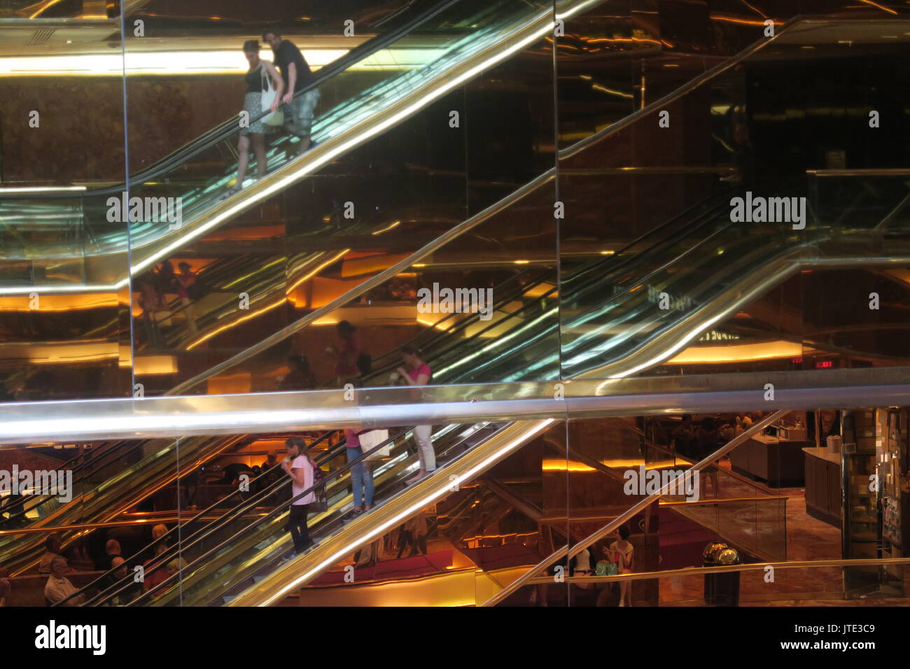 Trump Tower, New York City, de l'intérieur Banque D'Images