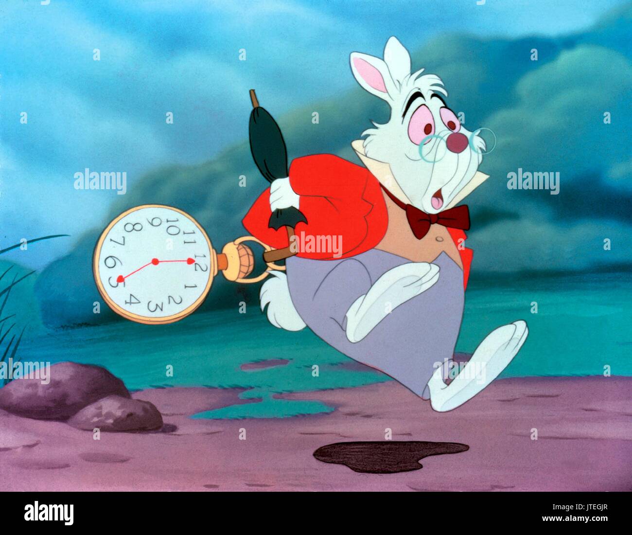 Lapin Alice Au Pays Des Merveilles Film Lapin blanc ALICE AU PAYS DES MERVEILLES (1951 Photo Stock - Alamy