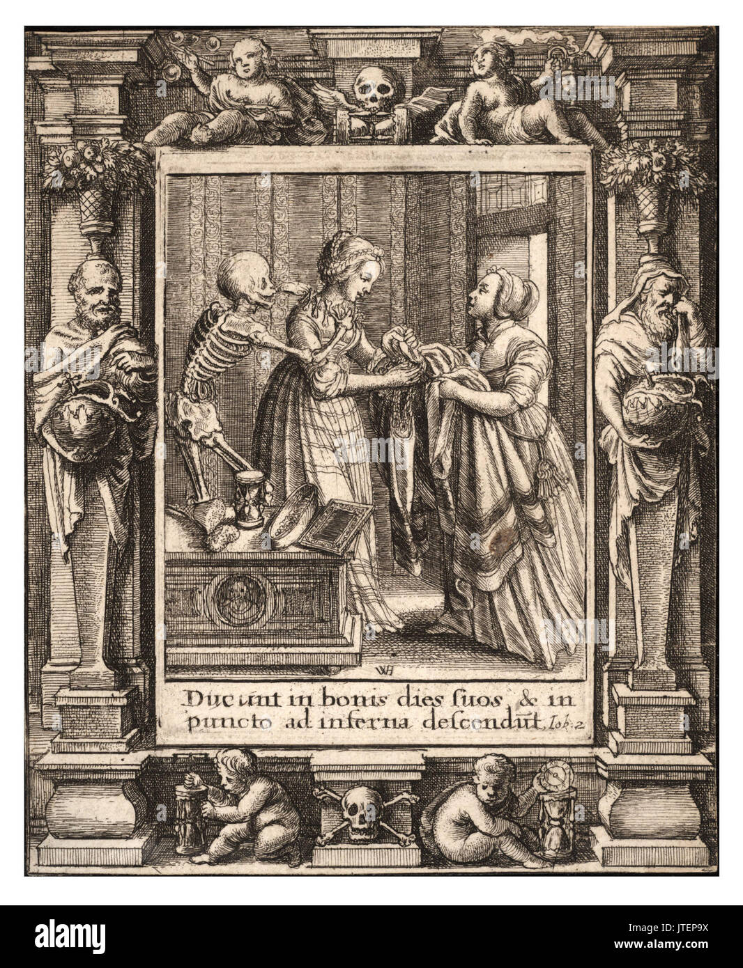 Place Venceslas Hollar mariée (douce, comtesse) (état 1) Banque D'Images