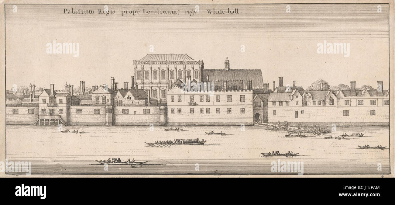 Wenceslaus Hollar Regis Palatium Prope Londinum, Vulgo Whitehall Banque D'Images Wenceslaus Hollar Regis Palatium Prope Londinum, Vulgo Whitehall Banque D'Images