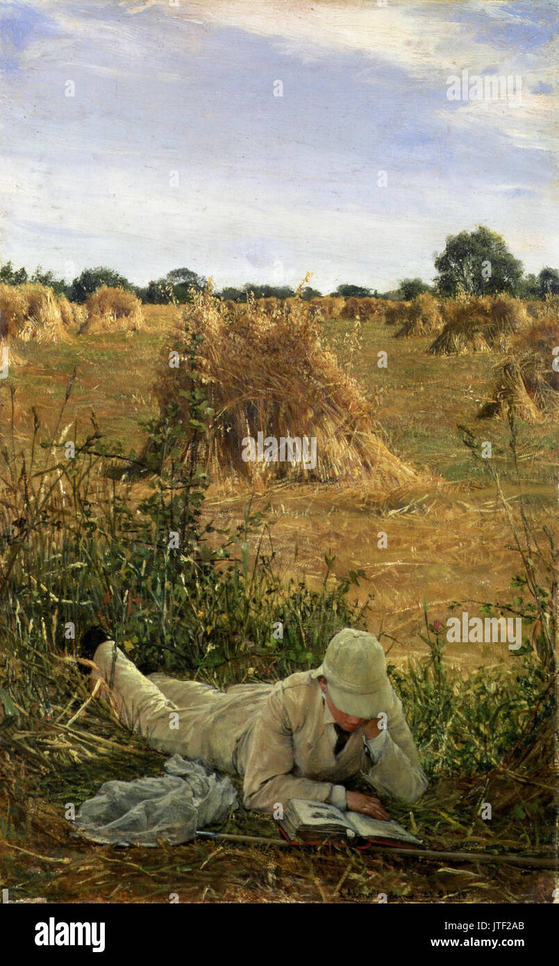 Sir Lawrence Alma Tadema 94 degrés à l'ombre Banque D'Images