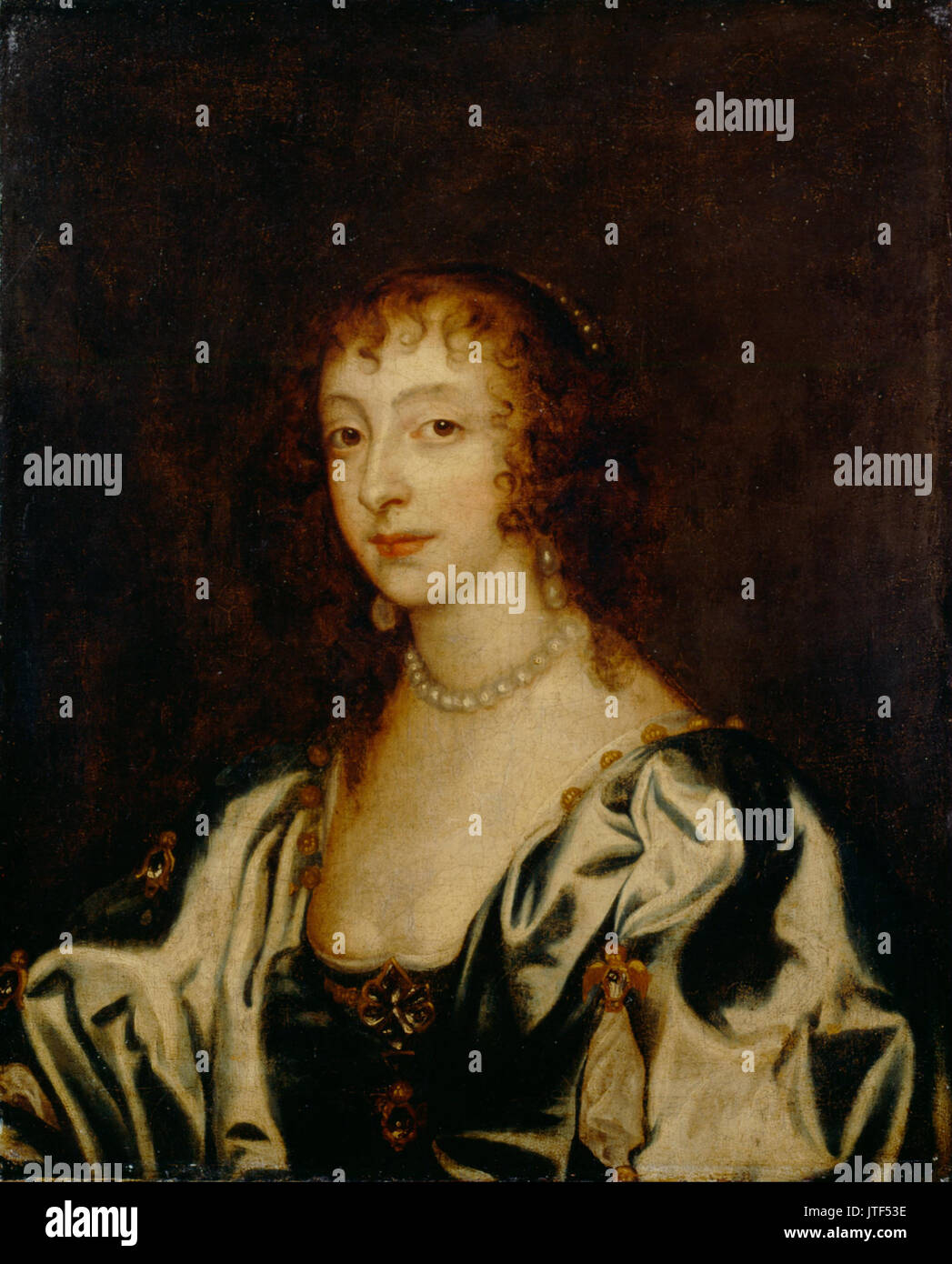 Sir Anthony Van Dyck, reine Henrietta Maria Banque D'Images