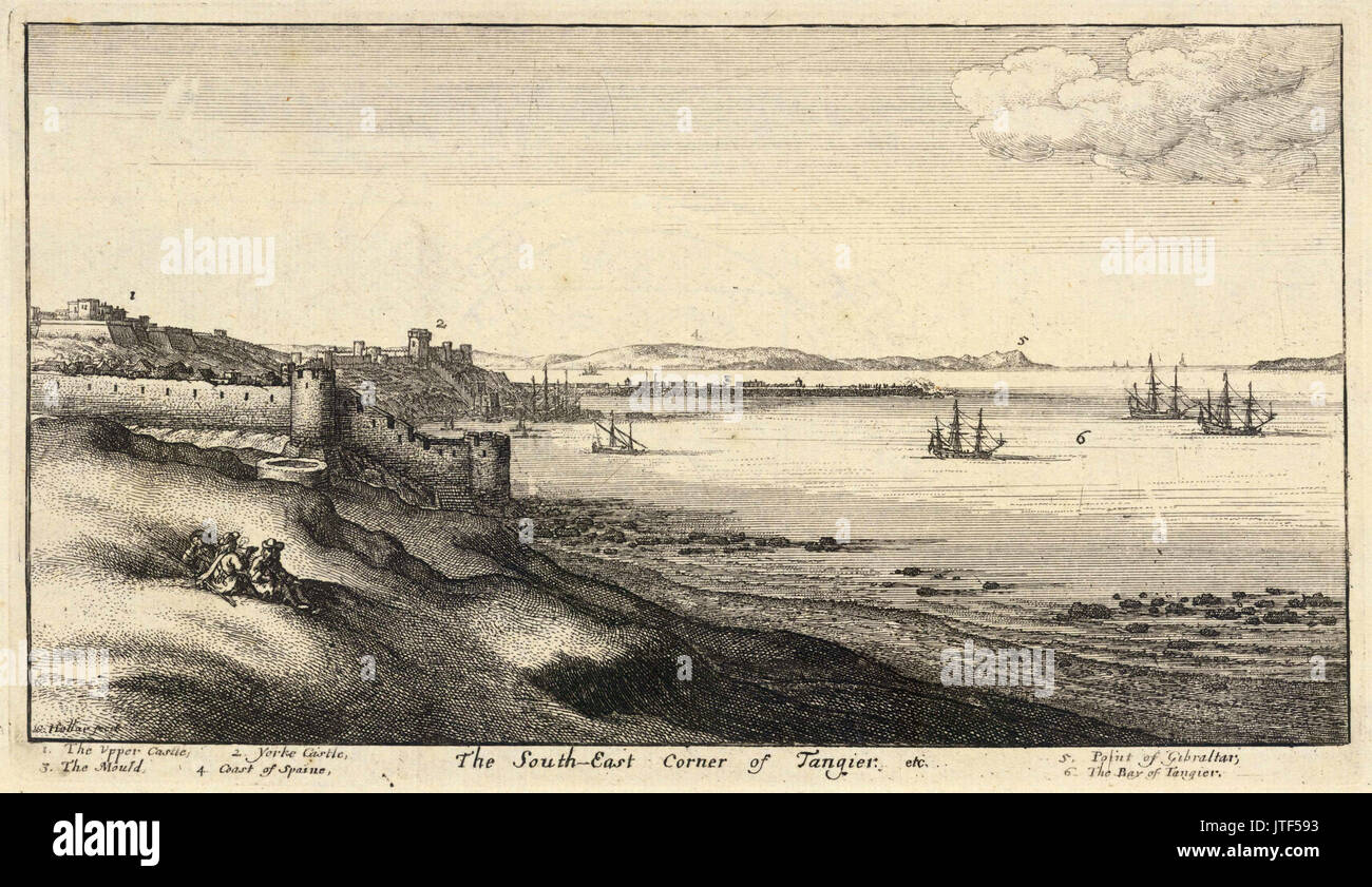 Place Venceslas Hollar S.E. coin de Tanger (état 2) Banque D'Images