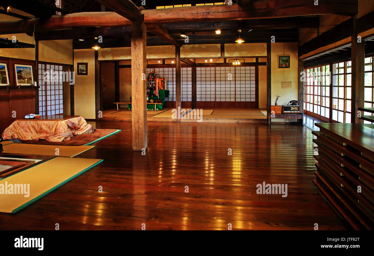 Le village traditionnel japonais de Saiko Iyashi no Sato Nemba Banque D'Images