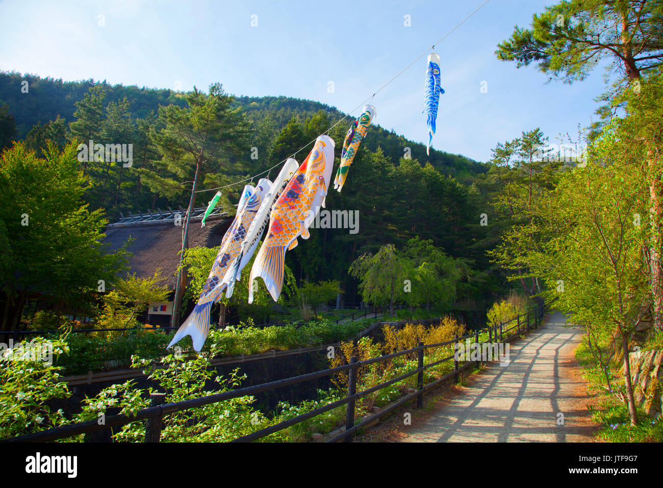 Le village traditionnel japonais de Saiko Iyashi no Sato Nemba Banque D'Images