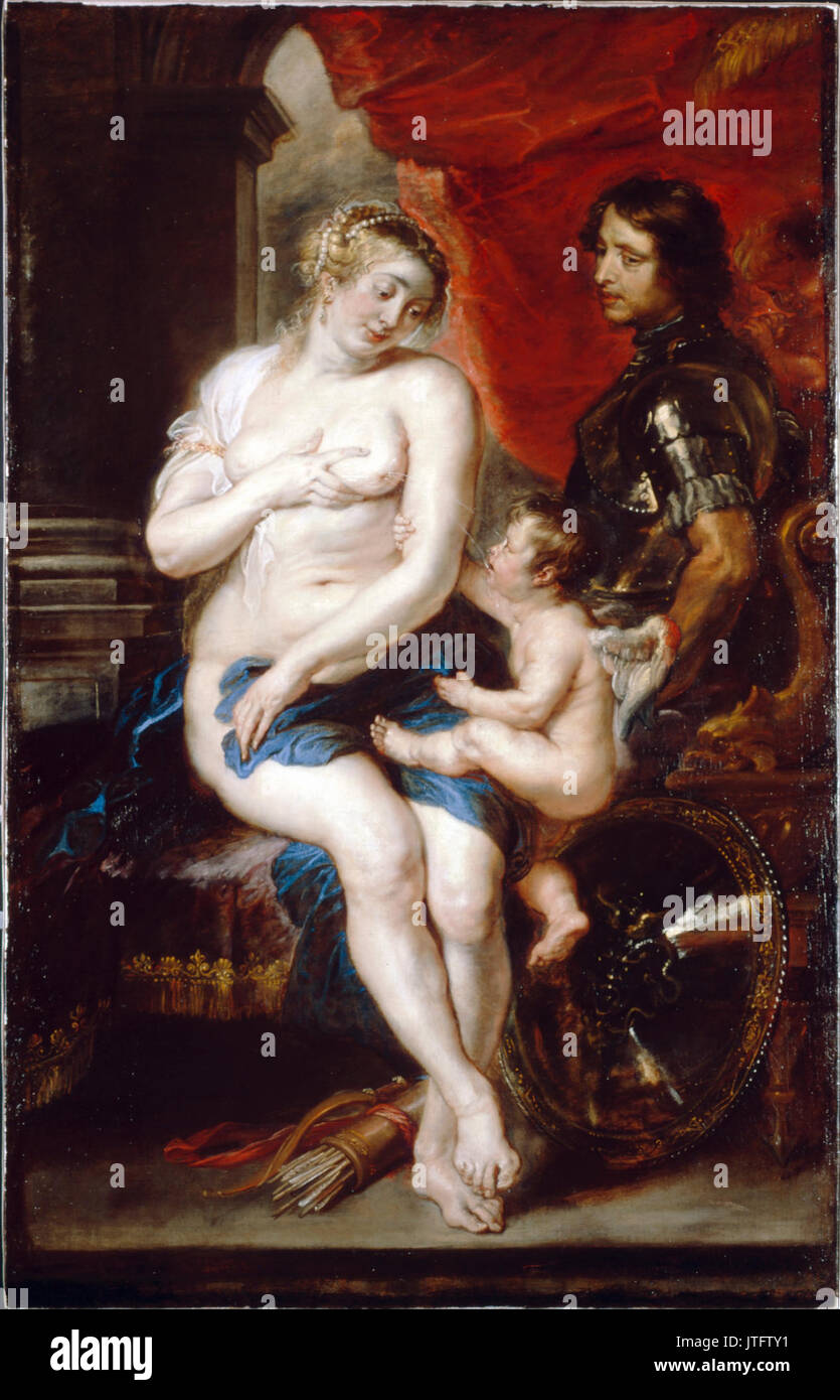 Sir Peter Paul Rubens, Vénus, Mars et Cupidon Banque D'Images