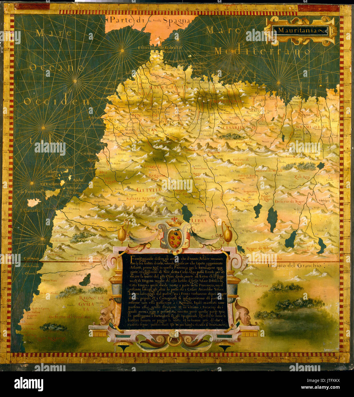 Stefano Bonsignori la Mauritanie, le Mali, le Maroc et l'Algérie Banque D'Images