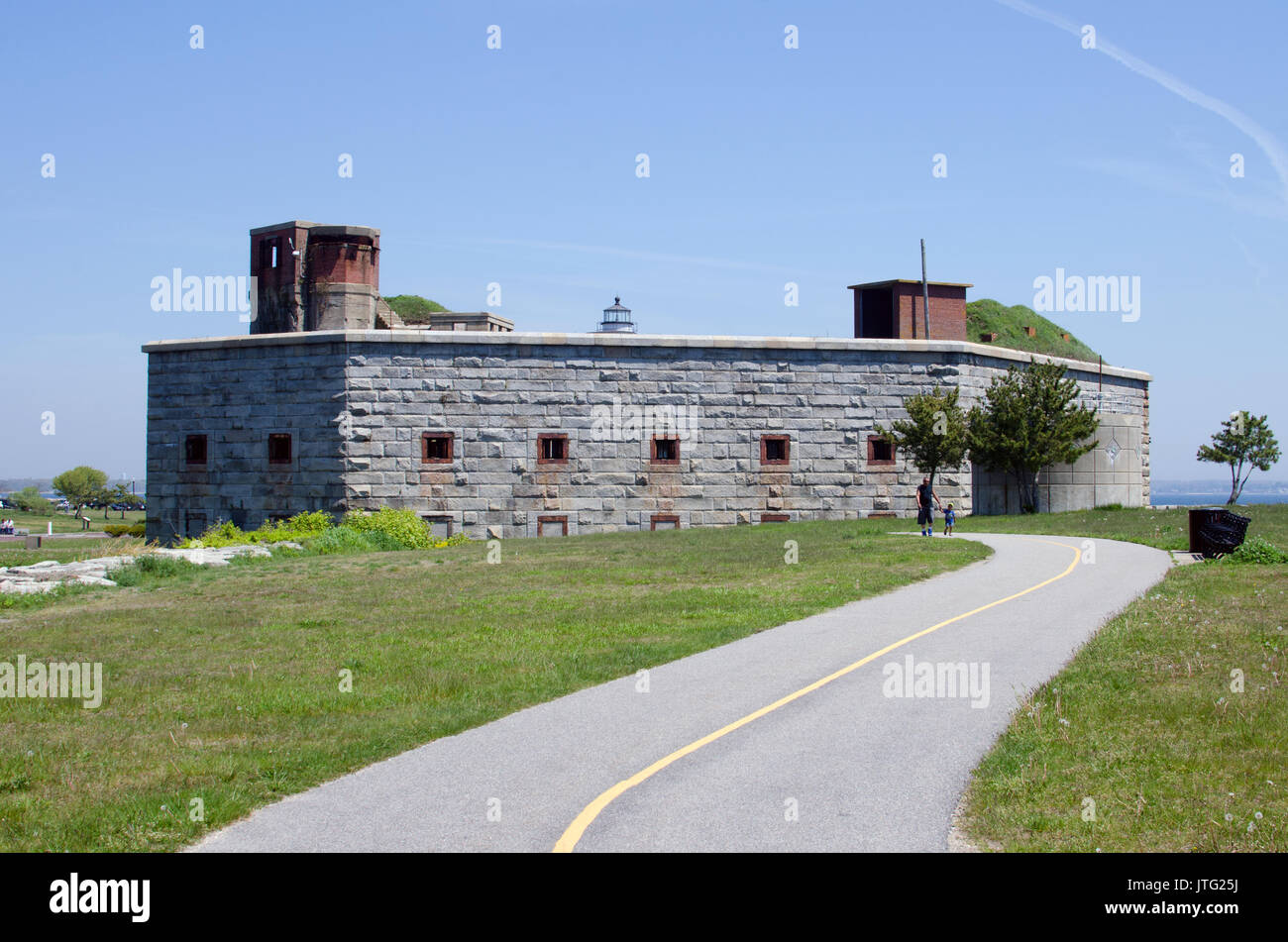 Site historique de Fort Taber à New Bedford, Massachusetts, USA Banque D'Images