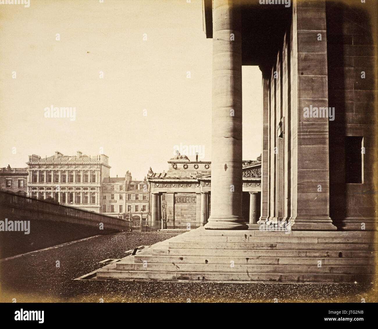 William Donaldson Clark La National Gallery et Institution royale (Royal Scottish Academy), Édimbourg Banque D'Images