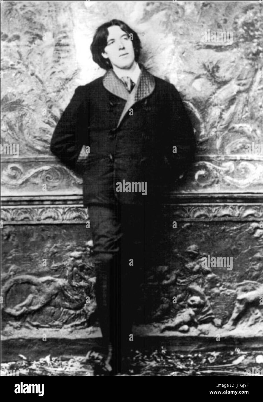 Oscar Wilde (1854 1900) à New York, 1882. Photo par Napoléon Sarony (18211896) 3 Banque D'Images