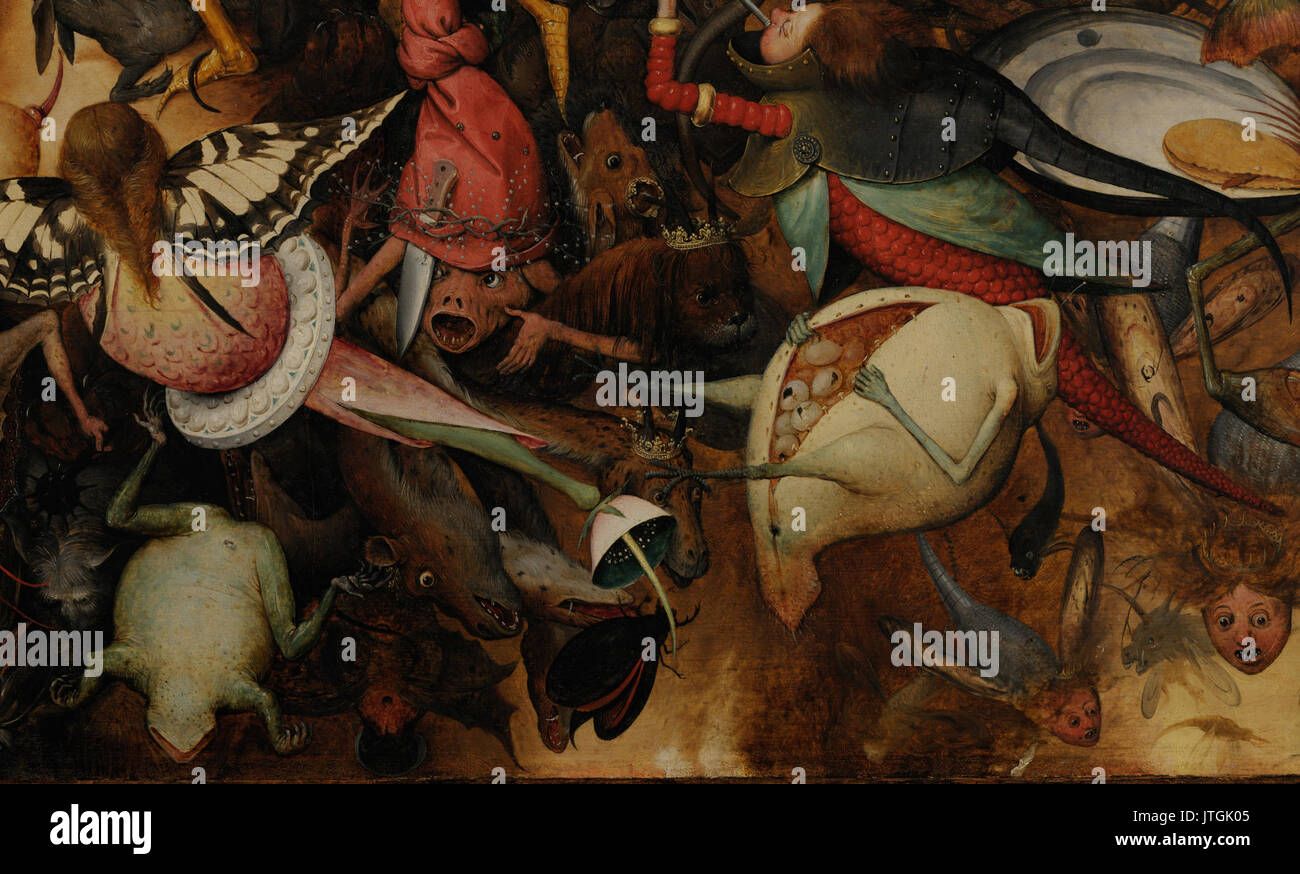 Pieter Bruegel l'Ancien la chute de l'anges rebelles x1 y1 Banque D'Images