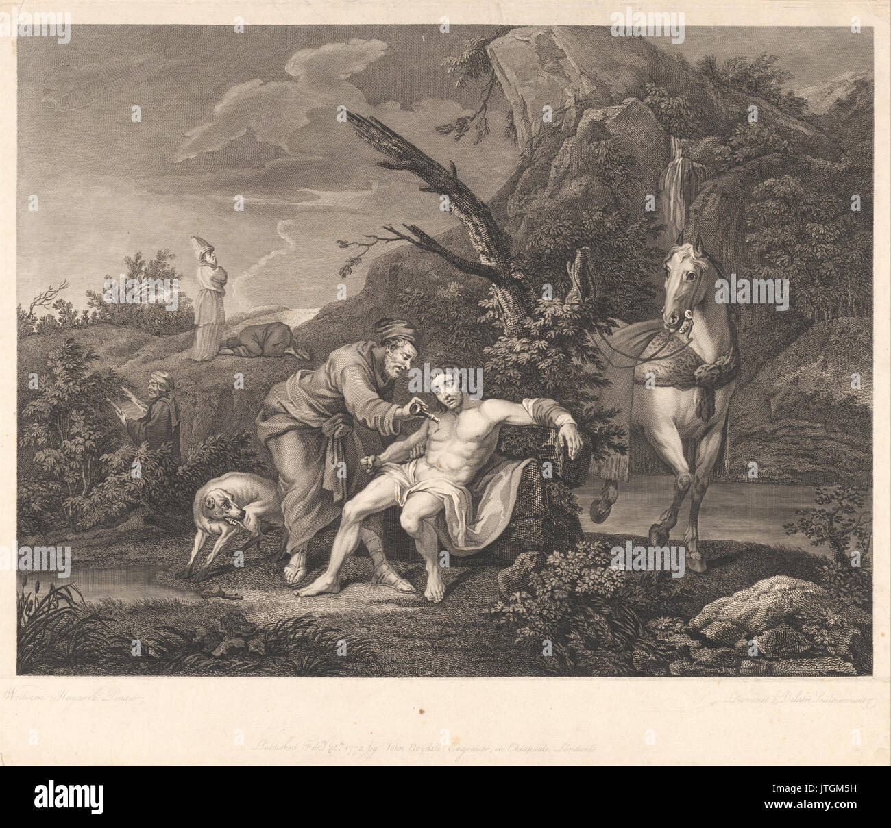 Simon François Ravenet Le Bon Samaritain Banque D'Images