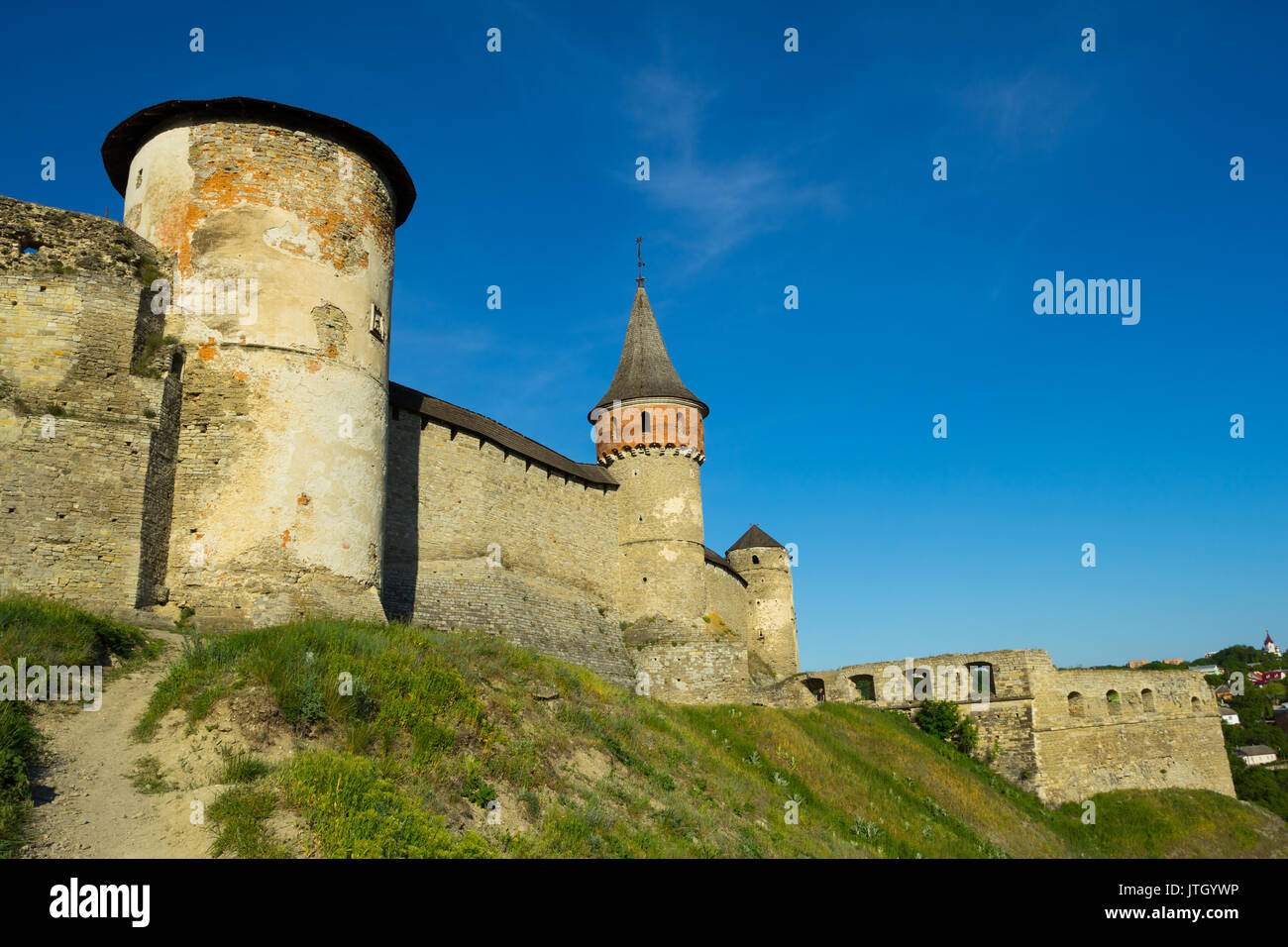 Château dans Kamyanets Podilsky, Ukraine Banque D'Images