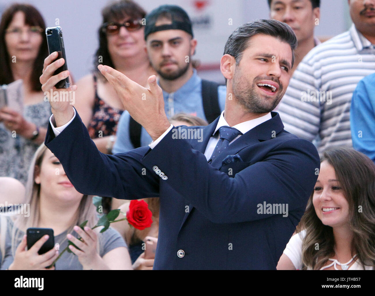 New York, USA. 09Th Aug 2017. New York, NY, USA. 9 Août, 2017. Peter Kraus vu à Good Morning America la promotion de la vie à New York City le 9 août 2017. Credit : Rw/media/Alamy Punch Live News Crédit : MediaPunch Inc/Alamy Live News Banque D'Images