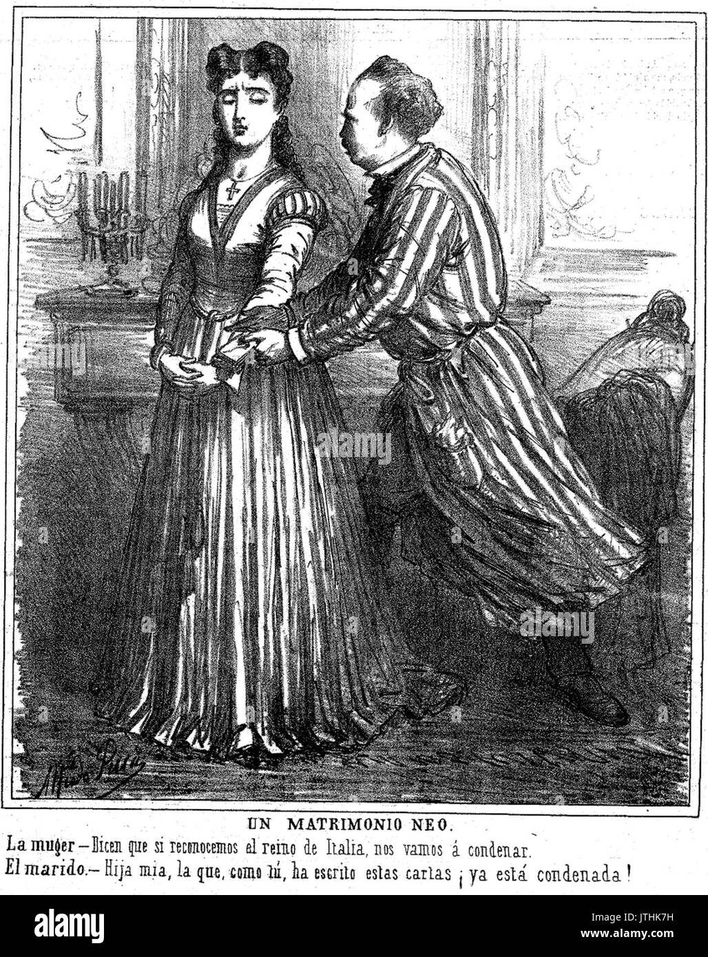 Un matrimonio neo, in Gil Blas Banque D'Images