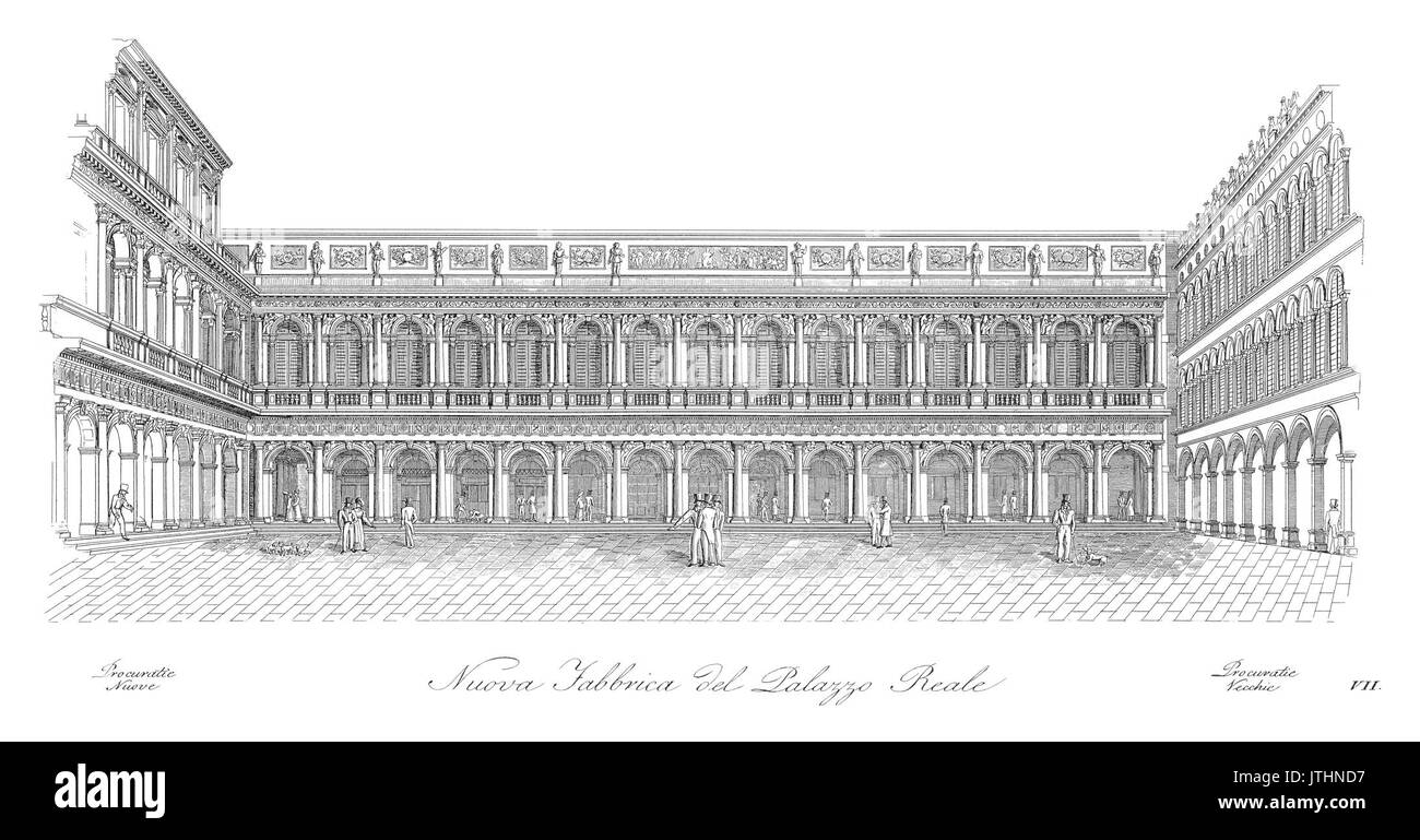 Pennadomo Moretti, Piazza San Marco (1831), 07 Banque D'Images