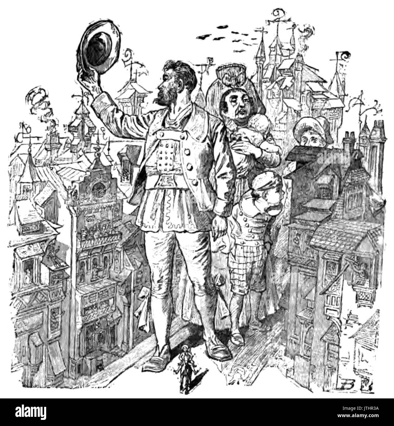 L'Île flottante et autres contes, DJVU pg 207 Banque D'Images