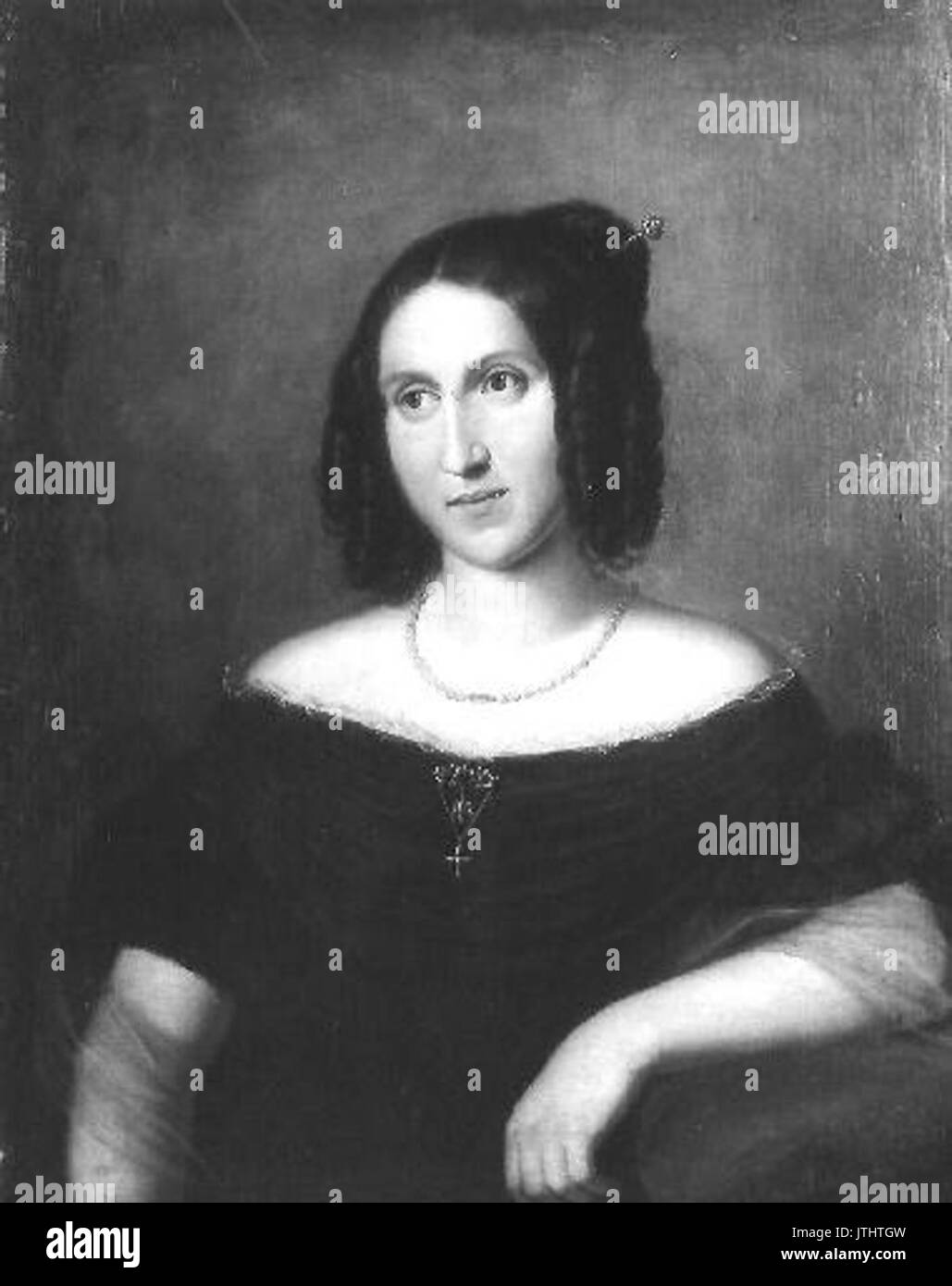 1858 Podobizna 1793 Vaclav Manes damy s ucesu jehlici v Banque D'Images