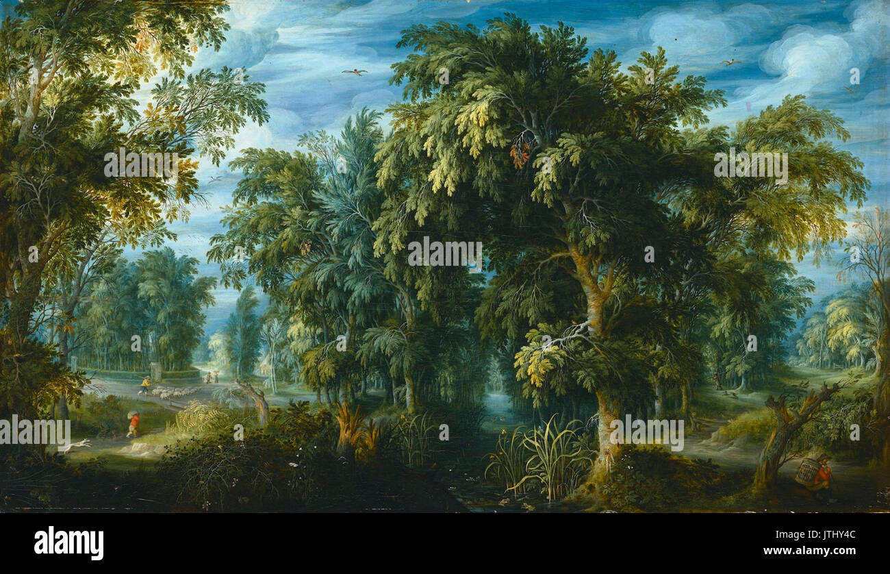 Waldlandschaft, um 1622 Banque D'Images