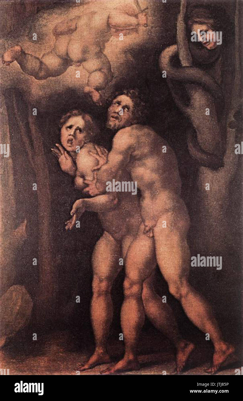 Jacopo Pontormo l'expulsion du paradis terrestre WGA18106 Banque D'Images