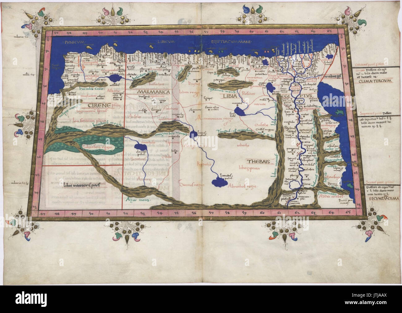 Cosmographia de Ptolémée 1467 North East Africa Banque D'Images