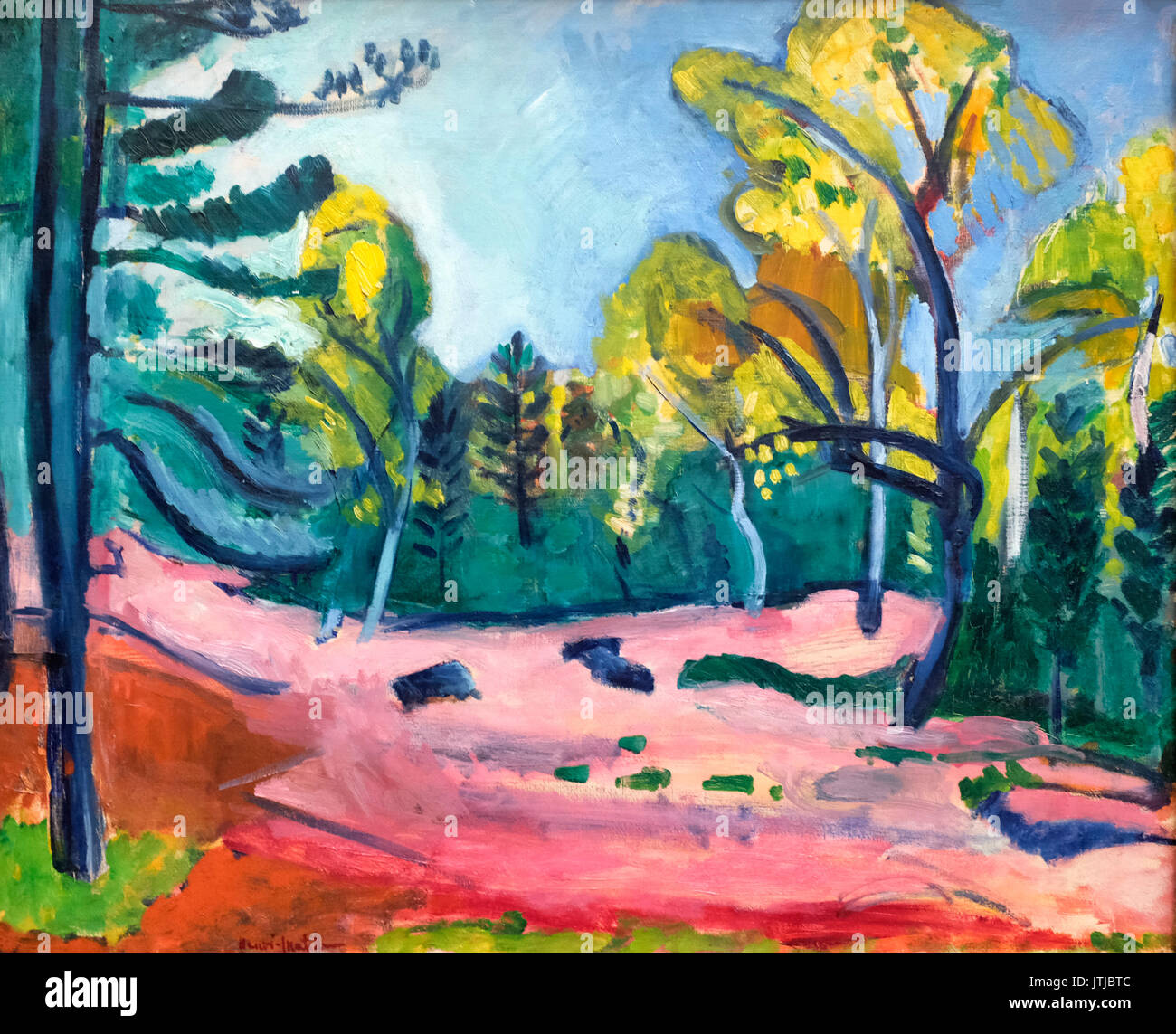 La Forêt à Fountainebleau, 1909 - Henri Matisse Banque D'Images