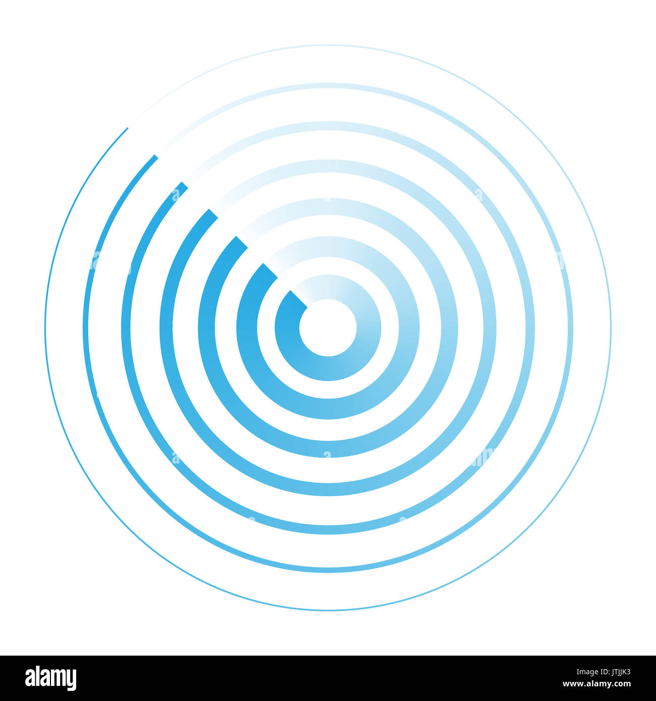 Icône symbole abstrait radar signe logo vector illustration Banque D'Images