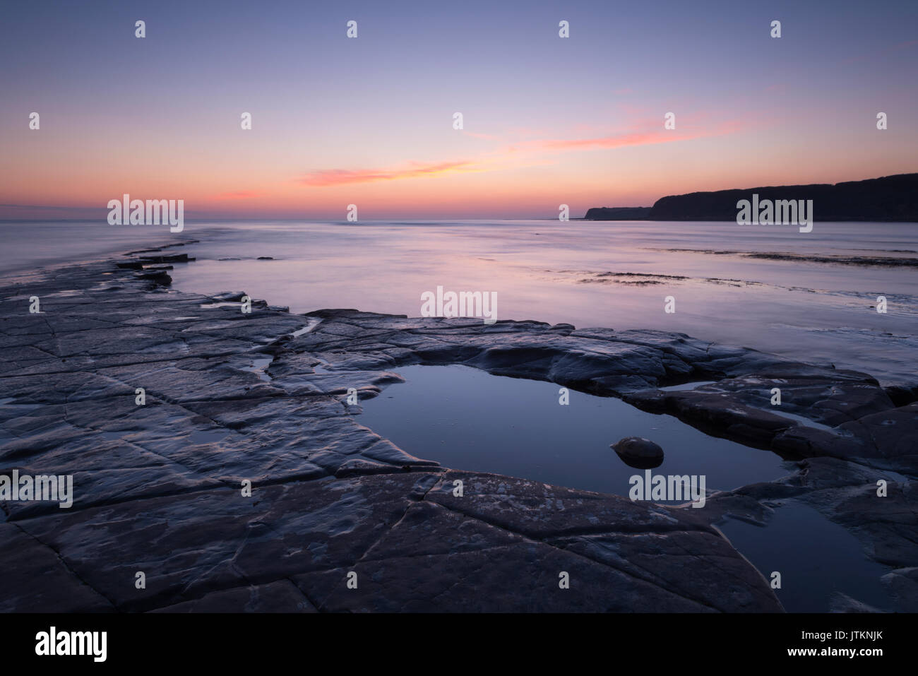 La baie de Kimmeridge dans le Dorset. Banque D'Images