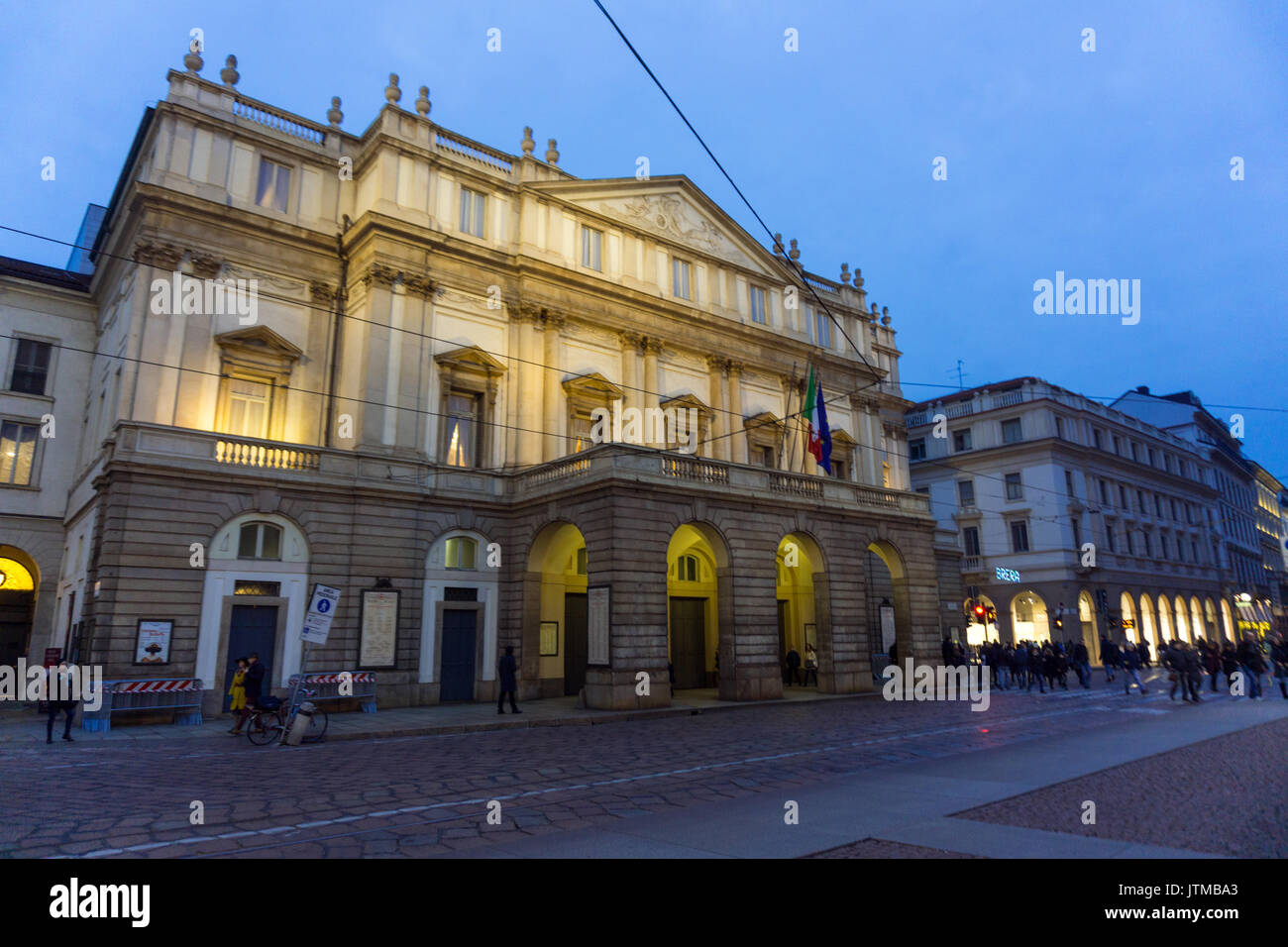 L'Italie, Lombardie, Milan, Teatro alla Scala Banque D'Images