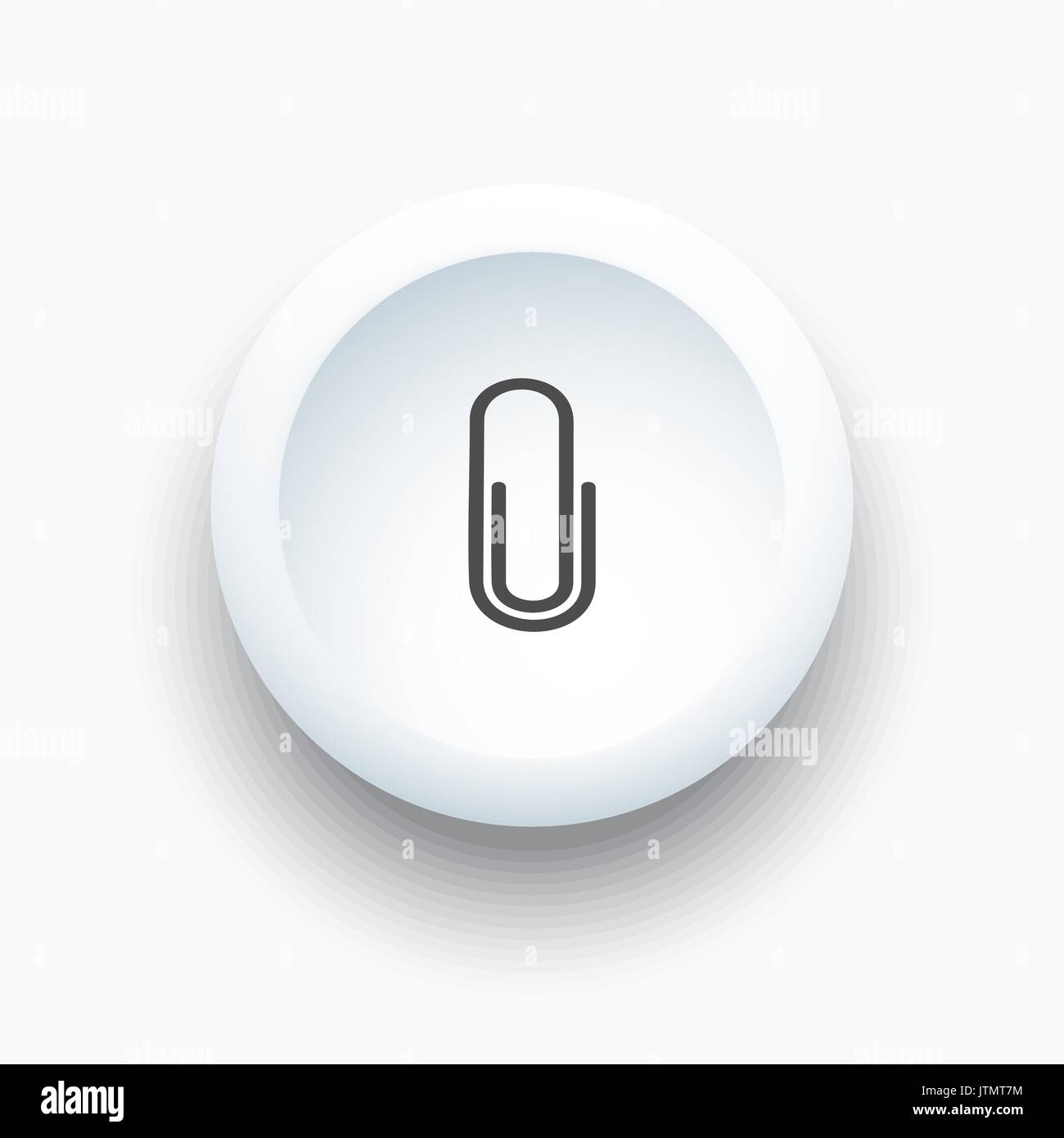 L'icône sur le bouton blanc Clip Illustration de Vecteur