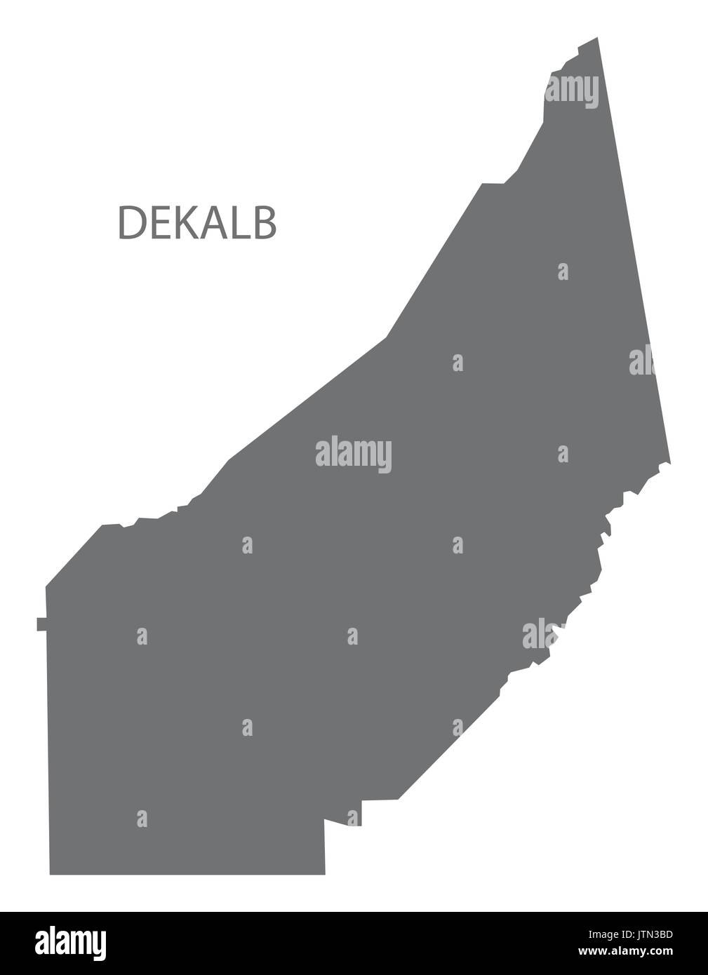 DeKalb comté site d'Alabama USA gris illustration silhouette Illustration de Vecteur