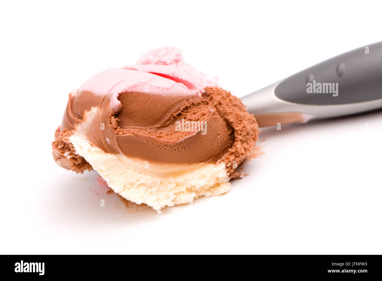 La crème glacée Lait napolitain réel Banque D'Images