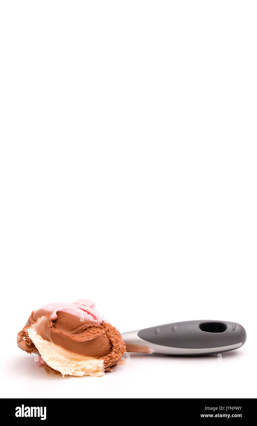 La crème glacée Lait napolitain réel Banque D'Images