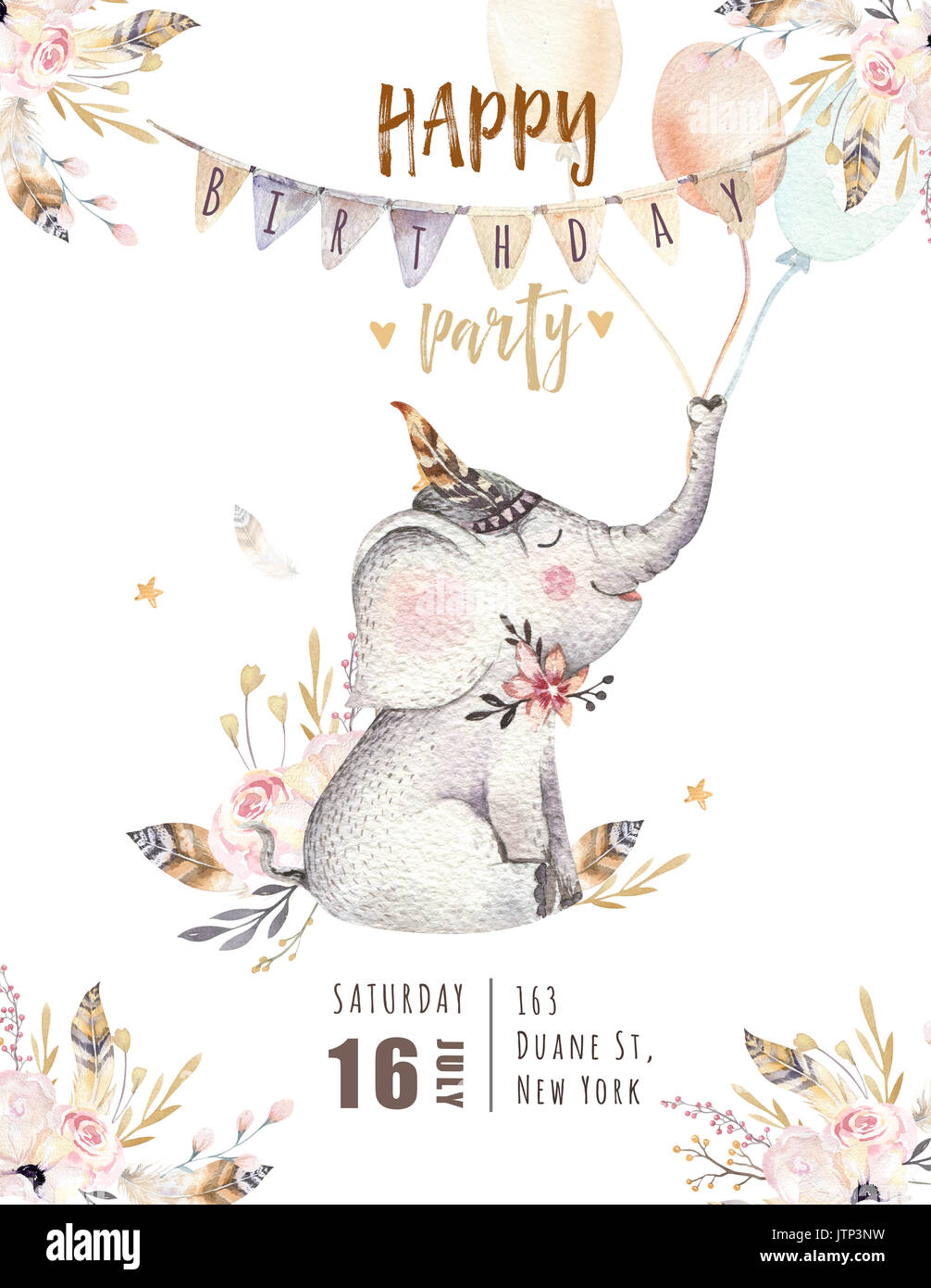 Elephant Illustration Banque D Image Et Photos Alamy