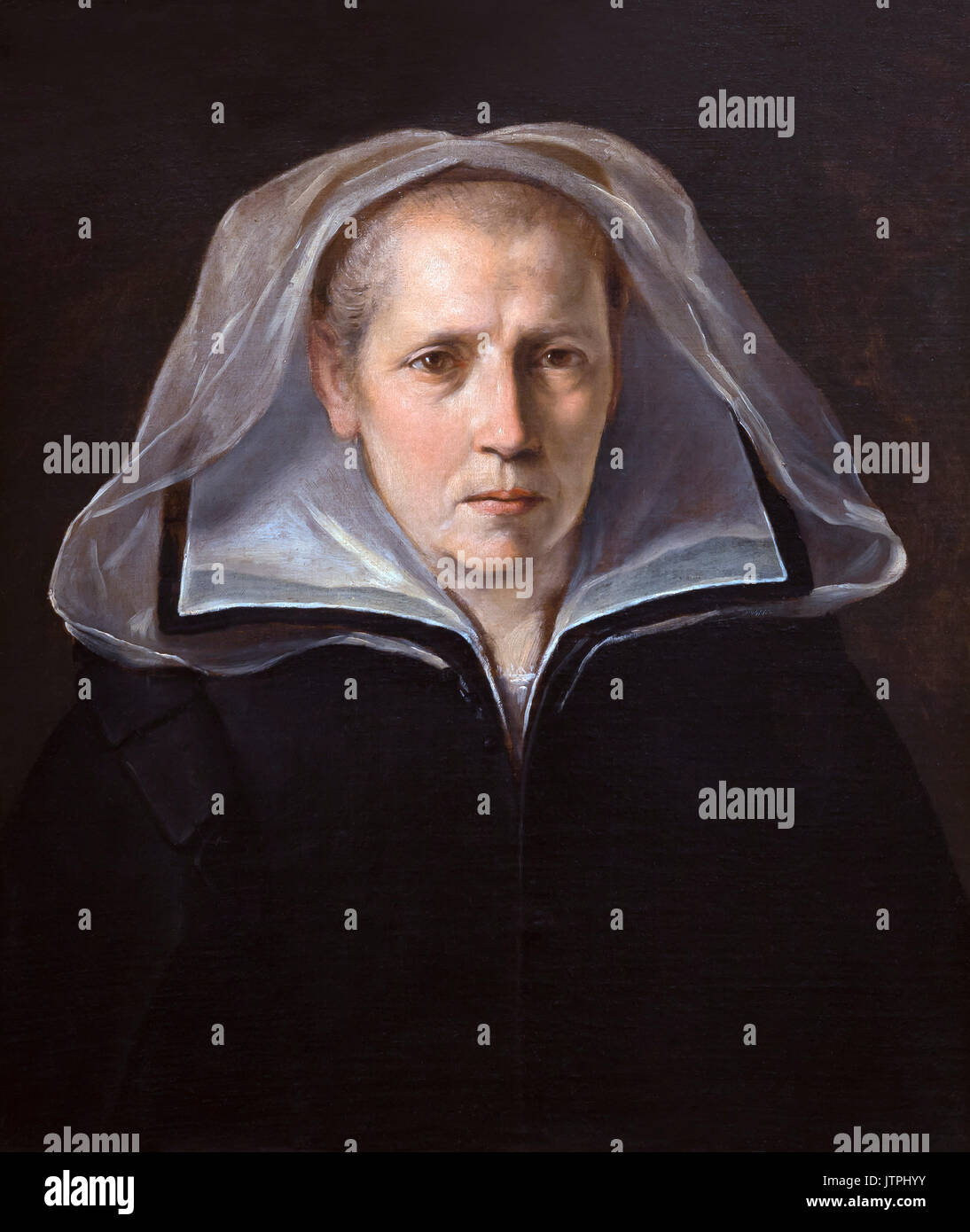 Portrait de Mère de l'artiste, par Guido Reni, 1612, Galerie nationale d'art de Bologne, Pinacoteca Nazionale di Bologne, Émilie-Romagne, Bologn Banque D'Images