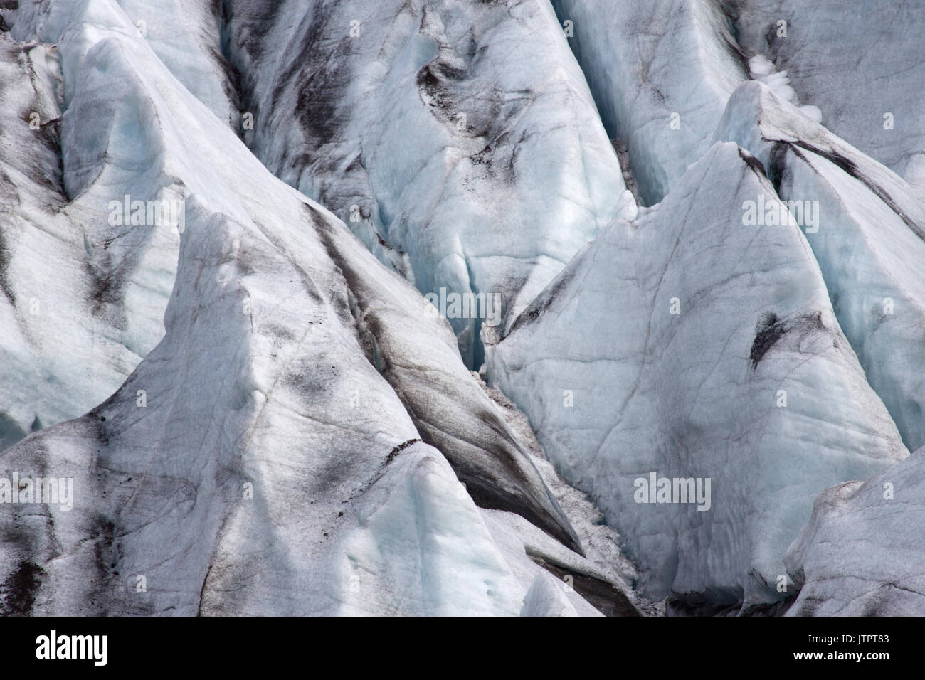 Svinafellsjokull glacier dans le sud-est de l'Islande Banque D'Images