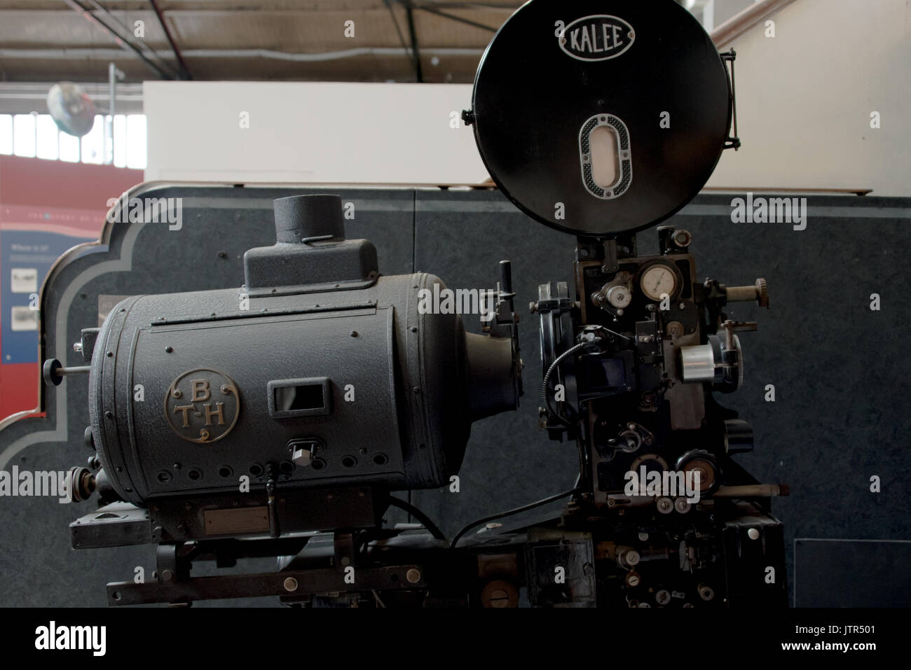 L'kalee onze films 35mm projecteur à l'abbaye de Leicester est la station de pompage, le musée de la science et de la technologie à Leicester Banque D'Images