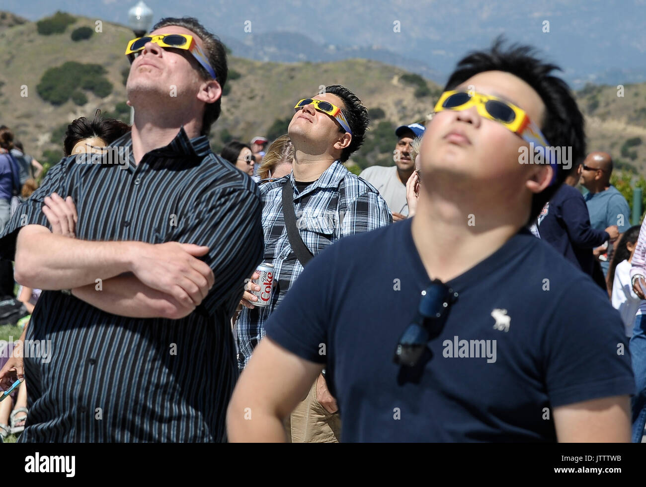 Observatoire Griffith bienvenue à tous de trouver un voir le grand Américain Eclipse qui se déroulera le 21 août. 4e août, 2017. L'éclipse sera vu dans la zone à 70 %. Photos de Gene Blevins/LA DailyNews/SCNG/ZumaPress. Credit : Gene Blevins/ZUMA/Alamy Fil Live News Banque D'Images