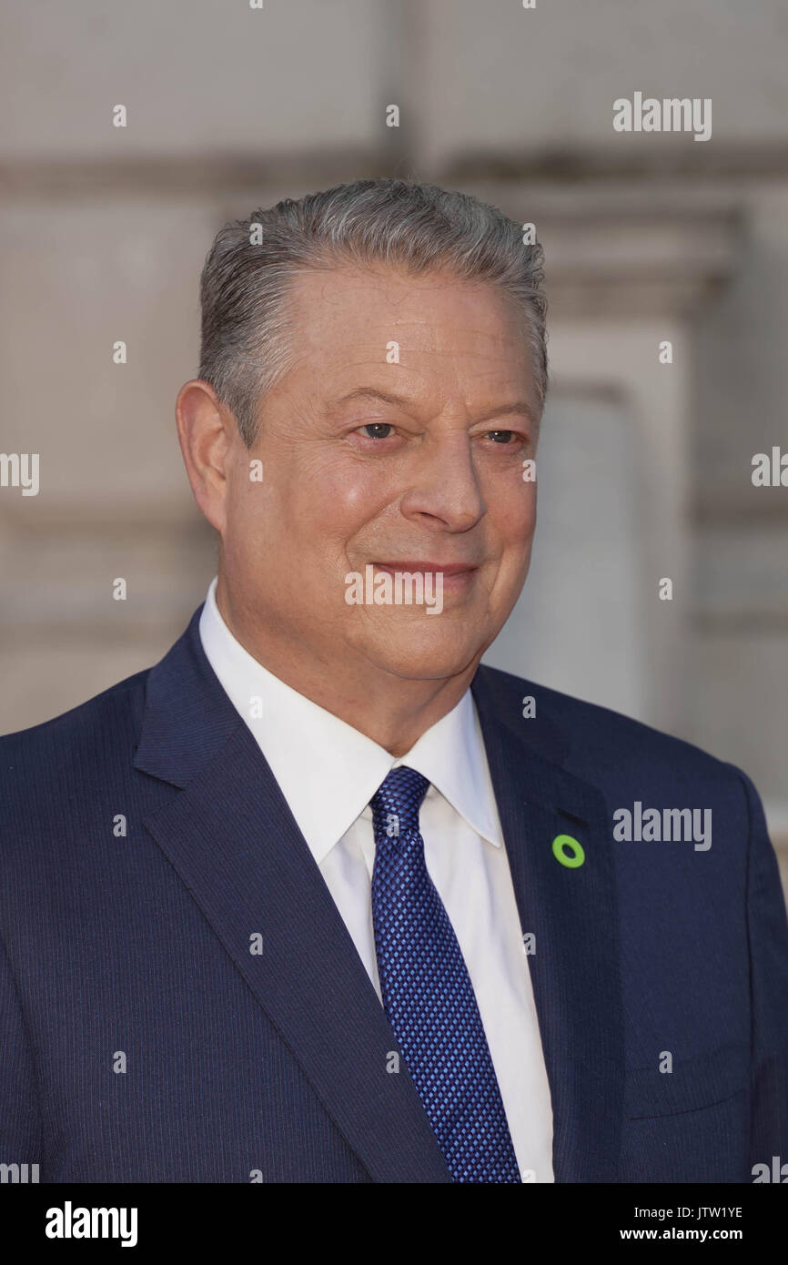 Londres, Royaume-Uni. 10 août, 2017. Al Gore qui pose pour des photos sur le tapis rouge avant une séance de questions-réponses avant la projection de l'UK premiere de An Inconvenient Truth To Power suite à Somerset House à Londres. Date de la photo : Le jeudi, 10 août, 2017. Crédit photo doit se lire : Roger Garfield/Alamy Live News Banque D'Images