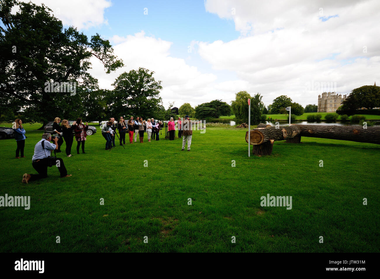 Stamford, au Royaume-Uni. 10 août, 2017. 10 août 2017. Le capitaine Mark Phillips traite de la presse à l'équitation de Burghley 2017 Journée des médias, Stamford, au Royaume-Uni. Jonathan Clarke/Alamy Live News Banque D'Images