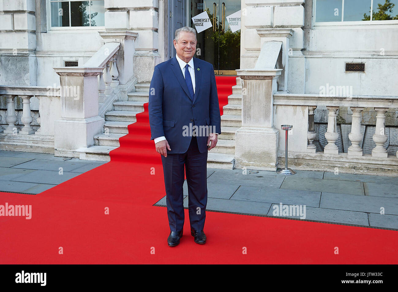 Londres, Royaume-Uni. 10 août, 2017. Al Gore s'occupe comme son documentaire marque ouverture de film 4 festival du film d'été. Somerset House, Londres. Credit : Alan D'Ouest/Alamy Live News Banque D'Images