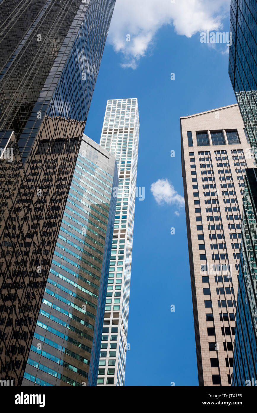 Gratte-ciel de Midtown Manhattan à New York City Banque D'Images