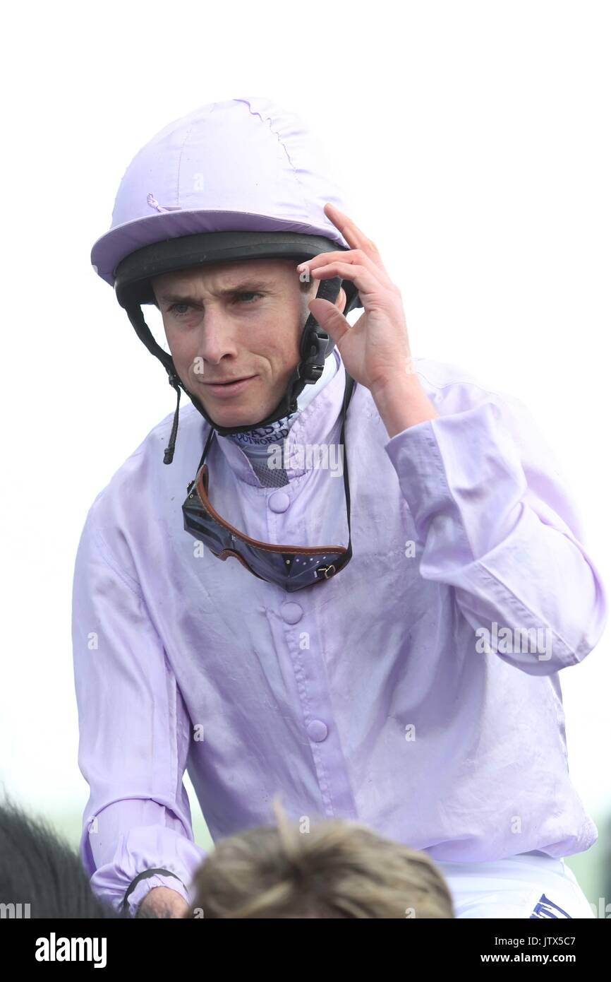 Ryan Moore Jockey Courses à Brighton Banque D'Images