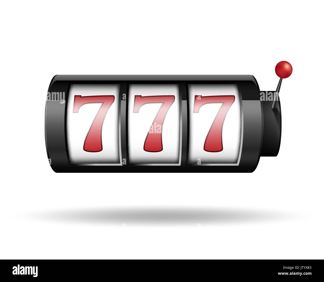 Machine à sous avec lucky sevens. Gamble jeu pour casino, la chance et la réussite. Illustration de jackpot Vecteur. Illustration de Vecteur