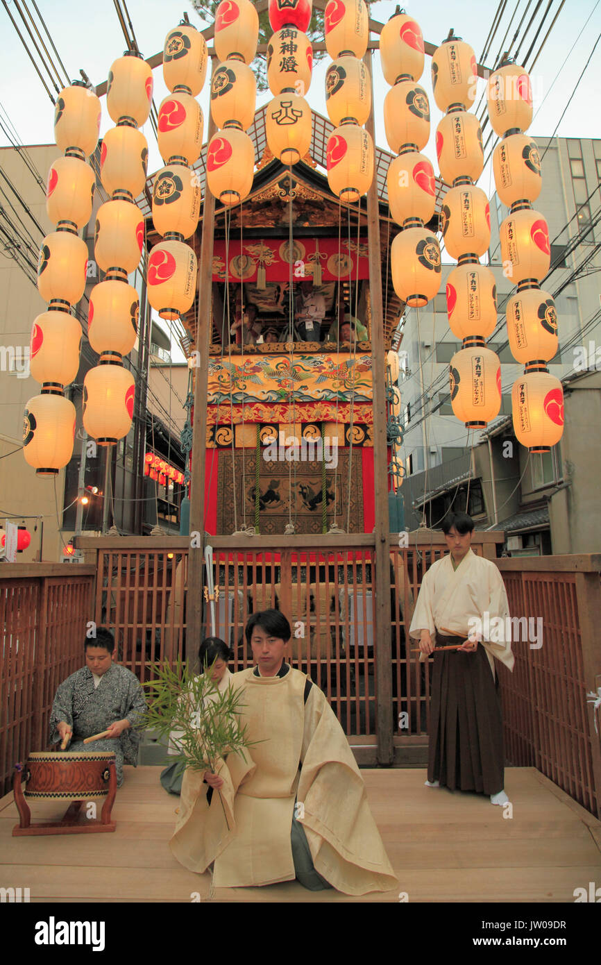 Le Japon, Kyoto, Gion Matsuri, festival, cérémonie, les gens, Banque D'Images